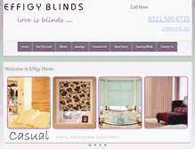 Tablet Screenshot of effigyblinds.co.uk